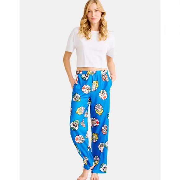 Mario & Friends Print Soft Comfy Lounge Pajama Sleep Pants 2-Pack Size XS - Picture 9 of 14